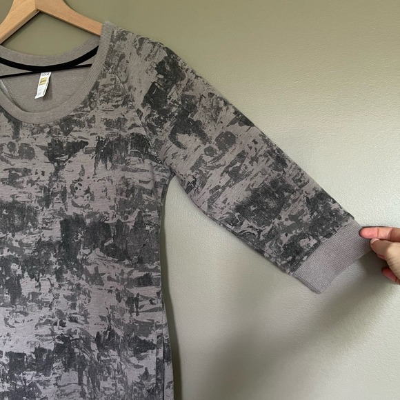 LOLE Sika Burnout Sweatshirt Dress Dark Charcoal Spray‎ Size Small - Picture 7 of 15